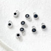 Copper Electroplated 18K Gold Color Retaining Round Zirconium Pendant Bracelet Necklace Ear Studs Earrings Accessories