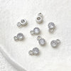 Copper Electroplated 18K Gold Color Retaining Round Zirconium Pendant Bracelet Necklace Ear Studs Earrings Accessories