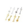 Copper Electroplated 18K Real Gold Belt Hanging Half Hole Pearl Pin Sheep's Eye Pendant Diy Accessories