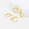Copper Electroplated 18K Real Gold Earrings With French Ear Hooks Diy Accessories