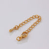 Copper Electroplated Lobster Buckle Love Tail Chain Bracelet Extension Chain With Fivepointed Star Diy Handmade Accessories