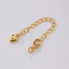 Copper Electroplated Lobster Buckle Love Tail Chain Bracelet Extension Chain With Fivepointed Star Diy Handmade Accessories