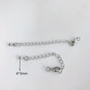 Copper Electroplated Lobster Buckle Love Tail Chain Bracelet Extension Chain With Fivepointed Star Diy Handmade Accessories