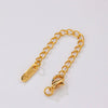 Copper Electroplated Lobster Buckle Love Tail Chain Bracelet Extension Chain With Fivepointed Star Diy Handmade Accessories