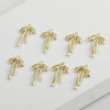 Copper Electroplated Long Bow Diamond Pendant Jewelry Accessories