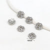 Copper Electroplated Micropaved Zircon Cut Out Flower Diy Jewelry Accessories Bracelet Necklace Earrings