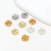 Copper Electroplated Micropaved Zircon Cut Out Flower Diy Jewelry Accessories Bracelet Necklace Earrings