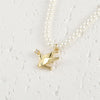 Copper Electroplated Pocket Color Zirconium Peace Pigeon Small Bird Pendant Jewelry Accessories