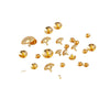 Copper Electroplated Round Bead Diy Loose Bead Accessories For Plugging Nail Crystal Pearl Hole