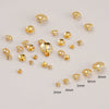 Copper Electroplated Round Bead Diy Loose Bead Accessories For Plugging Nail Crystal Pearl Hole