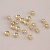 Copper Electroplated Round Bead Diy Loose Bead Accessories For Plugging Nail Crystal Pearl Hole