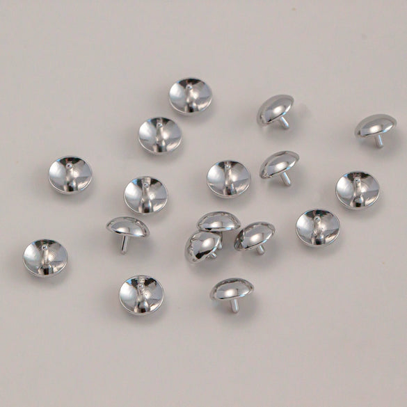 Copper Electroplated Round Bead Diy Loose Bead Accessories For Plugging Nail Crystal Pearl Hole