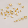Copper Electroplated Round Bead Diy Loose Bead Accessories For Plugging Nail Crystal Pearl Hole