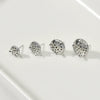 Copper Electroplated Round Mesh Showerhead Hanging Earrings Diy Homemade Ear Jewelry Material Accessories