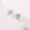 Copper Electroplated Semicircular Pearl Earrings Handmade Accessories Versatile Geometric Style