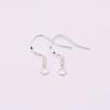 Copper Electroplated Silver Ear Hook With Bead Diy Accessories