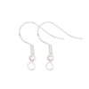 Copper Electroplated Silver Ear Hook With Bead Diy Accessories