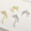 Copper Electroplated Versatile Fat Bow Long Pendant Handmade Jewelry Accessories
