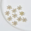 Copper Electroplated Zircon Daisy Flower Pendant Bracelet Necklace Accessories