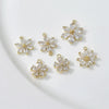 Copper Electroplated Zircon Daisy Flower Pendant Bracelet Necklace Accessories