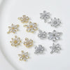 Copper Electroplated Zircon Daisy Flower Pendant Bracelet Necklace Accessories