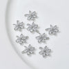 Copper Electroplated Zircon Daisy Flower Pendant Bracelet Necklace Accessories