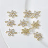 Copper Electroplated Zircon Daisy Flower Pendant Bracelet Necklace Accessories