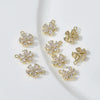 Copper Electroplated Zircon Daisy Flower Pendant Bracelet Necklace Accessories
