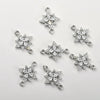 Copper Electroplated Zircon Snowflake Pendant Jewelry Accessories Bracelet Necklace Earrings