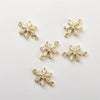 Copper Electroplated Zircon Snowflake Pendant Jewelry Accessories Bracelet Necklace Earrings
