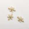 Copper Electroplated Zircon Snowflake Pendant Jewelry Accessories Bracelet Necklace Earrings
