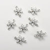 Copper Electroplated Zircon Snowflake Pendant Jewelry Accessories Bracelet Necklace Earrings