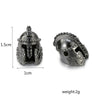 Copper Electroplated Zircon Spartan Warrior Helmet Beaded Woven Bracelet Accessories