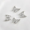Copper Electroplated Zirconium Lace Leaf Cut Out Butterfly Pendant Diy Handmade Jewelry Accessories