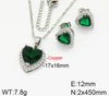 Copper Elegant Heart Shape Jewelry Set