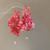 Copper Fabric Flower Tassel Pearl Earrings With Silver Needle Zircon For Women High End Sense
