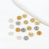 Copper Flower Holder Bracelet Accessories Electroplated Micropaved Zircon Beading Material