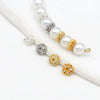 Copper Flower Holder Bracelet Accessories Electroplated Micropaved Zircon Beading Material