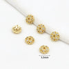 Copper Flower Holder Bracelet Accessories Electroplated Micropaved Zircon Beading Material