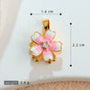 Copper Flower Rotatable Pendant Jewelry Accessories With Electroplating For Women