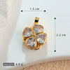 Copper Flower Rotatable Pendant Jewelry Accessories With Electroplating For Women