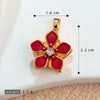 Copper Flower Rotatable Pendant Jewelry Accessories With Electroplating For Women