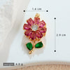Copper Flower Rotatable Pendant Jewelry Accessories With Electroplating For Women