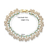 Copper Fruit And Flower Patterned Bracelet With Zirconia For Women