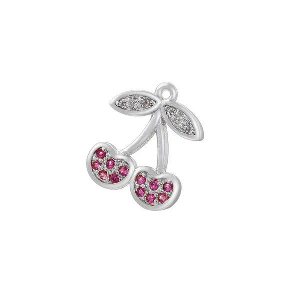 Copper Fruit Inlaid With Pearls Pendant For Bracelet And Necklace