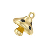 Copper Fruit Shaped Oil Dripping Jewelry Pendant For Women's Handmade Bracelet Or Necklace