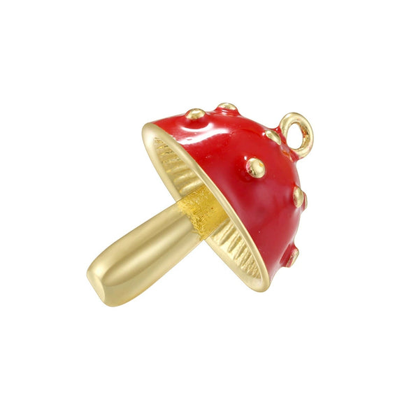 Copper Fruit Shaped Oil Dripping Jewelry Pendant For Women's Handmade Bracelet Or Necklace