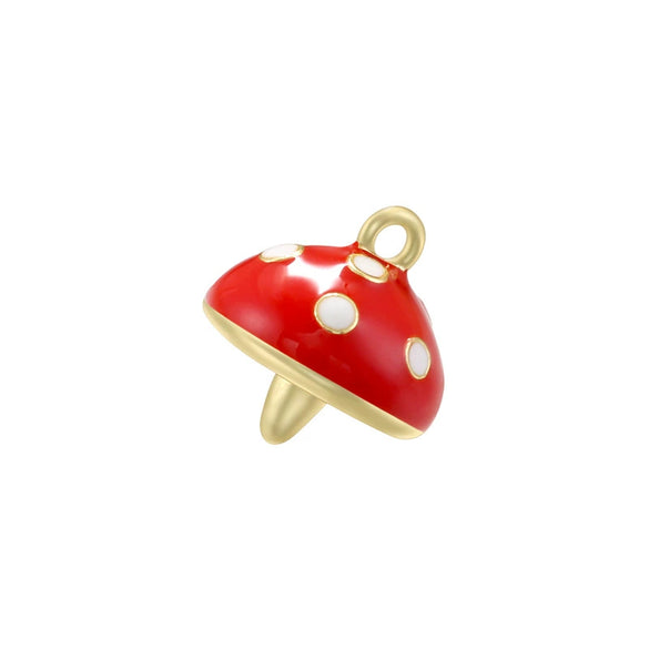 Copper Fruit Shaped Oil Dripping Jewelry Pendant For Women's Handmade Bracelet Or Necklace