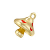 Copper Fruit Shaped Oil Dripping Jewelry Pendant For Women's Handmade Bracelet Or Necklace