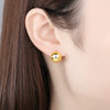 Copper Geometric Curved Ear Cuff Earrings Large Glossy Minimalist Statement Jewelry With Modern Design